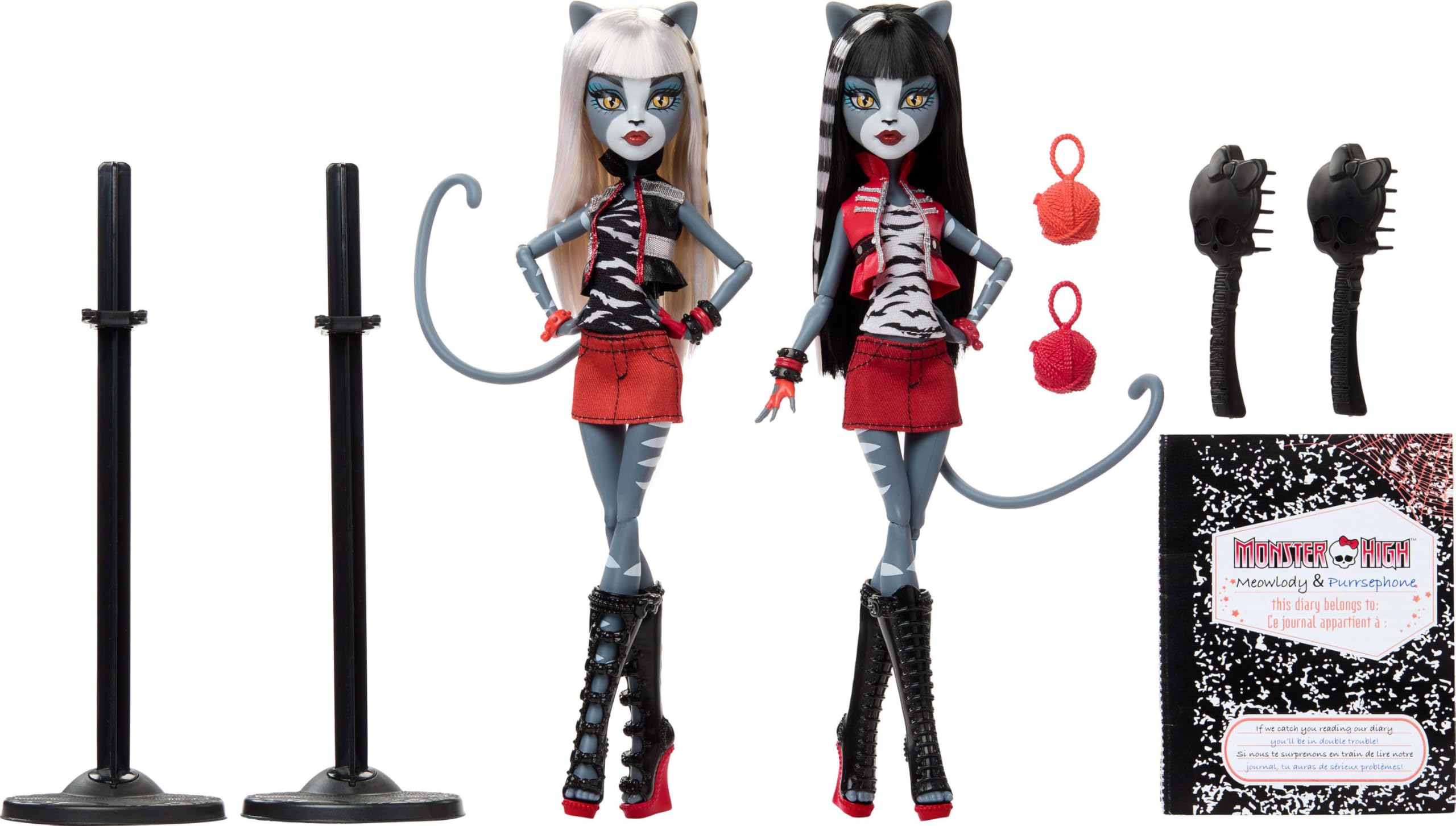 Monster High Boo-riginal Creeproduction Doll 2-Pack, Meowlody and